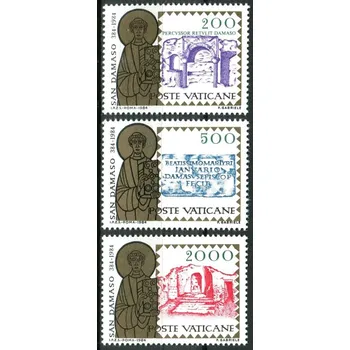 Poštovní známka (1984) MiNr. 864 - 866 ** - Vatikán - 1600. výročí úmrtí papeže Damasu I.