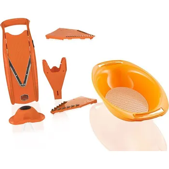 Kráječ zeleniny Börner V-kráječ Original V5 PowerLine Starter Set s Miskou Barva: Oranžová