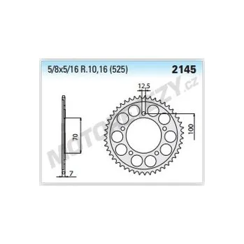 Řetězová sada pro motocykl Rozeta BMW 1000 HP4 rok 12-15