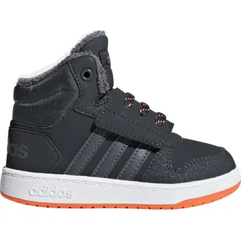 Chlapecké tenisky Adidas Hoops Mid 2.0 I šedé