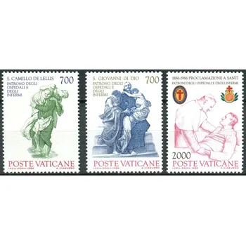 Poštovní známka (1986) MiNr. 894 - 896 ** - Vatikán - 100. výročí prohlášení svatých Camillo de Lellis a Jana za patrony nemocných a nemocnic