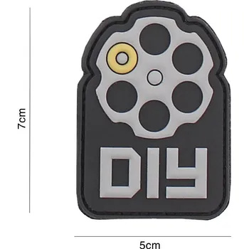 Nášivka Gumová nášivka 101 Inc Do It Yourself - šedá