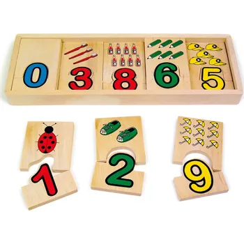 Dřevěná hračka Legler Přiřazení čísel