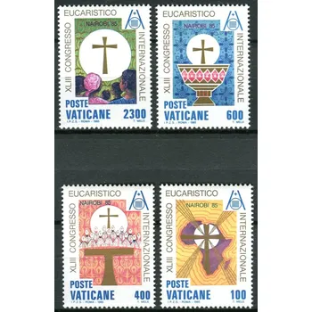 Poštovní známka (1985) MiNr. 876 - 879 ** - Vatikán - Mezinárodní eucharistický kongres, Nairobi