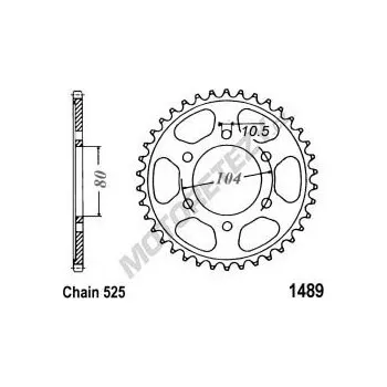 Řetězová sada pro motocykl Rozeta KAWASAKI Z 1000 rok 07-09