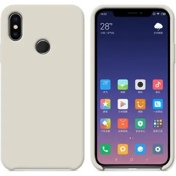 Pouzdro na mobilní telefon Barevný Silikonový Obal Na Xiaomi Mi Mix 2S Barva: Krémová