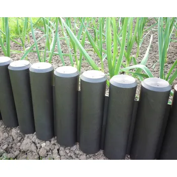 Zahradní obrubník Plastová řetězová palisáda 2 m x 35 cm (Plastová palisáda )