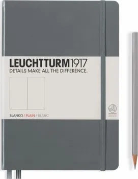 Zápisník Leuchtturm1917 Anthracite Medium čistý