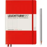Leuchtturm1917 Red Medium tečkovaný