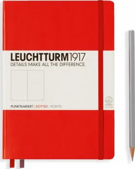 Zápisník Leuchtturm1917 Red Medium tečkovaný