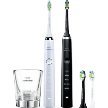 Elektrický zubní kartáček Philips Sonicare Diamondclean HX9334/41 černý a bílý