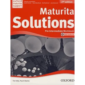 Anglický jazyk Maturita Solutions Pre-intermediate Workbook Audio Pack Czech Edition - Tim Falla, Paul A. Davies (2nd Edition) + [CD]