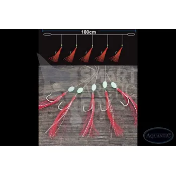 Rybářský háček Návazcový systém Aquantic Makrele Velikost: 1/0, Návazec: B