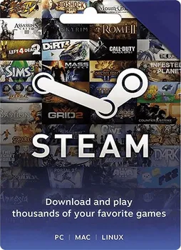 Počítačová hra Steam Gift Card 50 USD