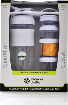 Shaker Blender Bottle Sport mixer Go stack sada 2 ks