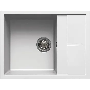 Granitový dřez Kuchyňský dřez Elleci Unico 125 Bianco titano G68 943DRLGU12568