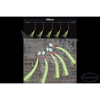 Rybářský háček Návazcový systém Aquantic Makrele Velikost: 1/0, Návazec: C