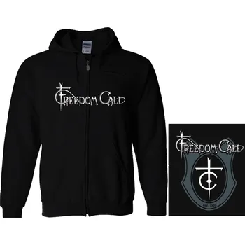 Pánská mikina mikina s kapucí a zipem Freedom Call - est.1998