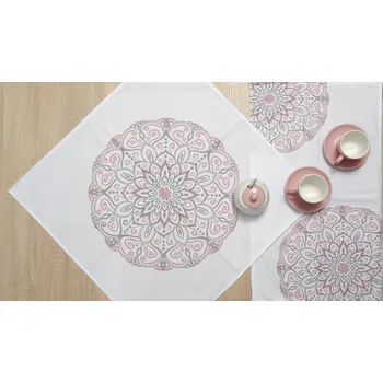 ubrus Ubrus Mandala bílá 40x70