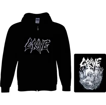 Pánská mikina mikina s kapucí a zipem Grave