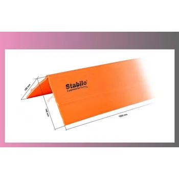 Upínací popruh roh ochranný-plastový-120cm / 14/18cm - oranžový