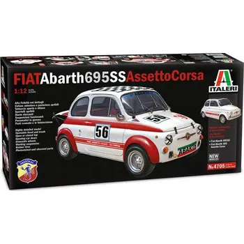 Plastikový model Italeri Fiat Abarth 695SS/Assetto Corsa 1:12