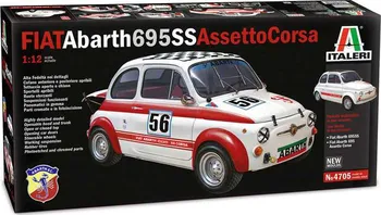 Plastikový model Italeri Fiat Abarth 695SS/Assetto Corsa 1:12