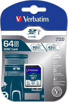 Paměťová karta Verbatim SDXC 64GB (47022)