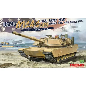 Plastikový model Meng 1/35 USMC M1A1 AIM/U.S. Army M1A1 Abrams Tusk