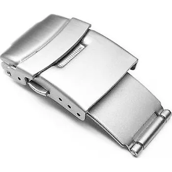 Řemínek na hodinky Skládací spona k řemínku k hodinkám Nerezová stříbrná 18 mm