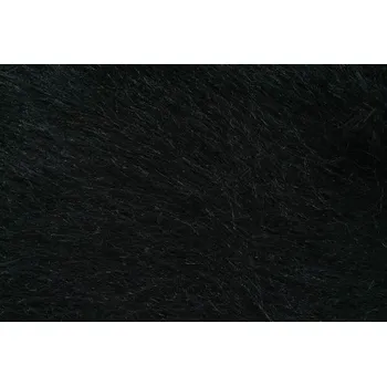 Kožešina, dlouhý vlas, černá, látky, metráž