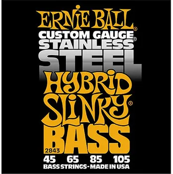 Strunný nástroj Ernie Ball Ernie Ball EB 2843 struny na baskytaru Hybrid Slinky Bass 45-105