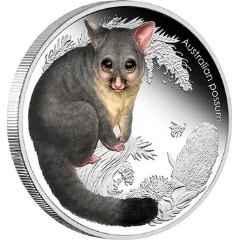 MLÁĎATA AUSTRALSKÉ BUŠE VAČNATEC coin Australian Bush Babies II Possum - 1/2 oz stříbrná mince