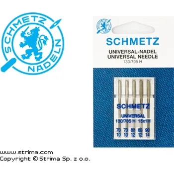Příslušenství k šicímu stroji Jehly universální 130/705 H VHS 70-90 UNIVERSAL