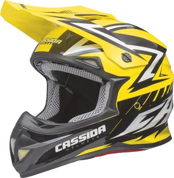 Helma na motorku Cassida Cross Cup Two žlutá/černá