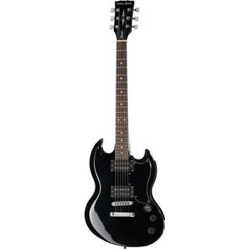 Elektrická kytara Harley Benton Harley Benton DC-200 BK Student Serie