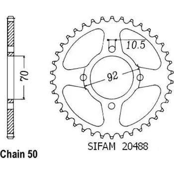 Auto-moto Sifam Rozeta pro Kawasaki 20488CZ44