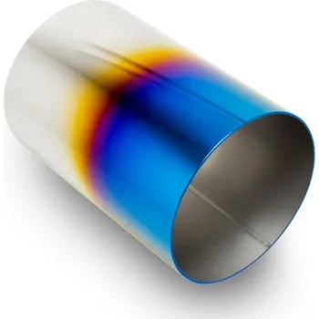 Koncovka výfuku Koncovka výfuku kulatá 102 mm bez pertlu, opálená titan look, pro navaření