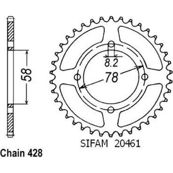 Motodíl Sifam Rozeta pro Suzuki 20461CZ42