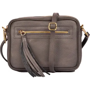 Kabelka Dámská malá kožená kabelka 1404 šedá, Estelle