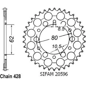 Auto-moto Sifam Rozeta pro Yamaha 20596CZ37