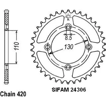 Auto-moto Sifam Rozeta pro Honda 24306AZ50