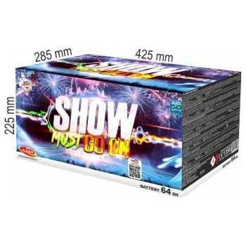 Zábavní pyrotechnika SHOW MUSÍ POKRAČOVAT 64 ran 30 mm