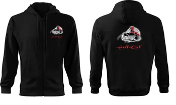 Rybářské oblečení Hell-Cat Mikina s kapucí a se zipem černá