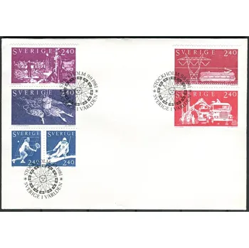 Poštovní známka Švédská pošta (1981) FDC 1160 - 1165 - Švédsko - Švédsko ve světě