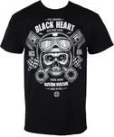 Black Heart Piston Skull černé