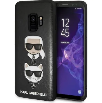 Pouzdro na mobilní telefon Karl Lagerfeld Karl & Choupette pro S9 G960 černé