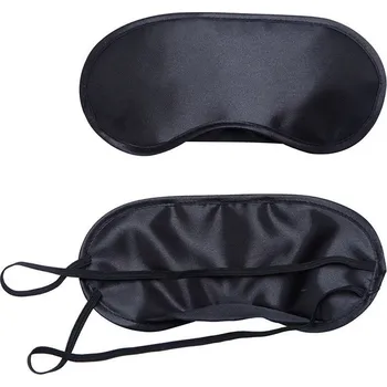 Pleťová maska Saténová maska na oči na spaní Barva: Černá