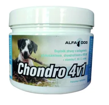 Kloubní výživa pro psa a kočku Alfadog Chondro 4v1