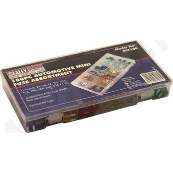 Autopojistky Mini nožové pojistky - sada 100ks, různé barvy